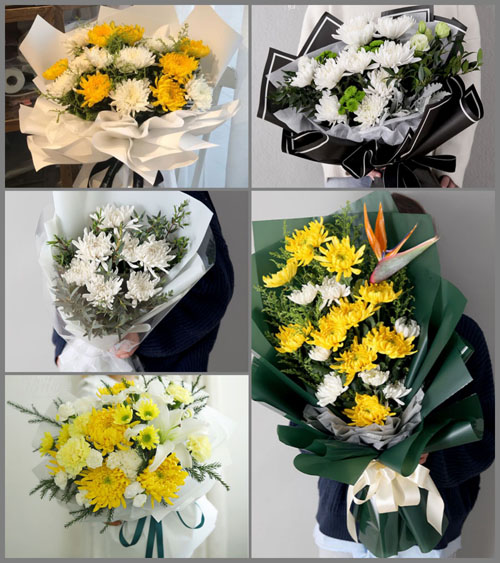 贵州贵阳清镇市百花社区服务中心梁家寨村白事花束代送